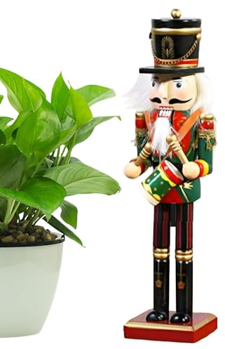 Generico Schiaccianoci Decorazioni Natalizie | Bambola Natale Figura Burattino Schiaccianoci - Pupazzo Decorazione per Tavola Casa Vetrina Mensola Feste