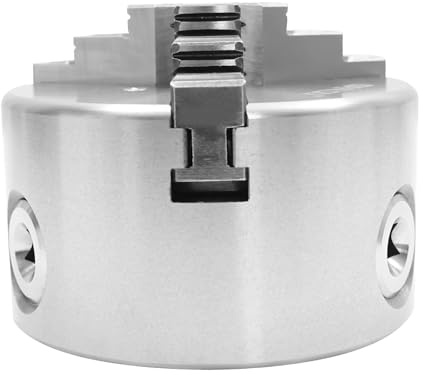 Drei-Backen-Futter, fit DrehmaschiNe für Holzbearbeitung, Kleine Metall-Werkzeugmaschinen Ø100mm Gewindegröße, 30-90 mm 3-Backen Selbstzentrierend Spannfutter Drechselbank