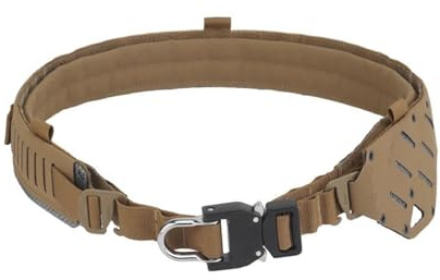 DYCZMALQ Cintura tattica da uomo per attività all'aperto, escursionismo, con fibbia a sgancio rapido, resistente, stile caccia, cintura tattica da combattimento (T, M)