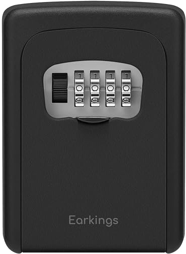 Schlüsseltresor mit Zahlencode Aussen - Extra Robuster & Wasserfester Schlüsselkasten mit Zahlencode - Einfache Installation - Schlüsselbox mit Code für Draußen - Schlüsselsafe mit Code Outdoor