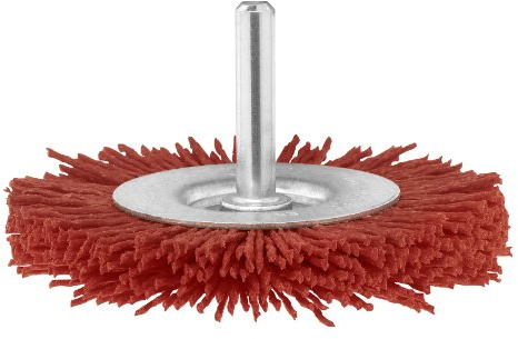 Bosch 2 609 256 535 - Cepillos de disco para taladradoras, alambre de nilón con medio de lijado de corindón, grano K80, 75 mm