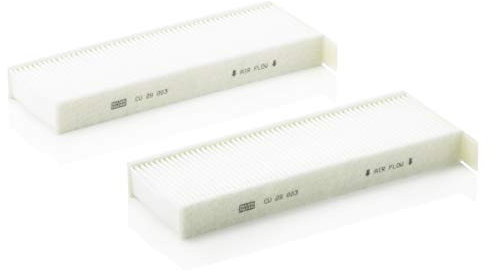 MANN-FILTER CU 29 003-2 Filtro de aire de cabina (set de 2) - para Automóviles + Vehículos de transporte