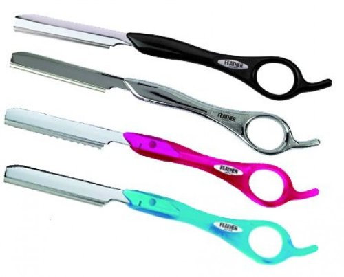 FEATHER Styling Razor schwarz/silber