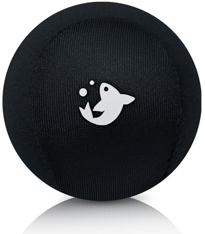 Handtrainer Therapie-Stressbälle - Einfarbige, Squishy Grip Stärkungs-Sensorikbälle für Erwachsene - Übung & Stressabbau von Serenilite - Jet Black