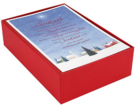Hallmark Boxed Christmas Cards, Church Blessings (40 Cards and 40 Envelopes) (1XPX1972)