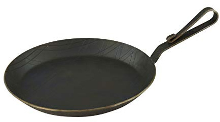 GVK ECO Servierpfanne aus Schmiedeeisen mit gebogenem Hakenstiel Ø 24 cm 1 Stück
