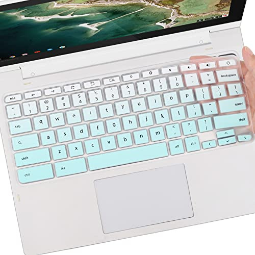 MUBUY-GOL Keyboard Cover for Acer Chromebook 15, 15.6 x 10.1 inches, MintGreen, Silicone, Waterproof and Dustproof