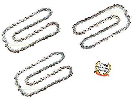 3X Sägekette 40cm; 1,3mm; 3/8; 57 TG passend für Top Craft KSE 2300-40, EKS 1600-40, EKS 1750 Kettensäge