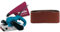 Makita 9403J Ponceuse À Bande 1200 W 100 x 610 mm & P-36924 Ceinture abrasive 100 x 610 MM Taille du grain K120, 5 ceintures, Rouge