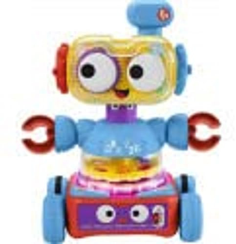 Fisher-Price - 4-in-1 Lernroboter Linus für Babys und Kleinkinder, Spielzeug ab 6 Monaten - (Nordics), HCK40