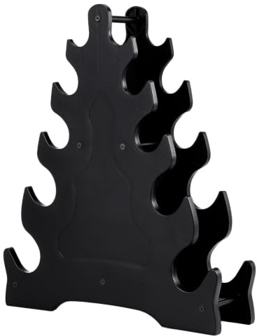 Kisangel Dumbbell Storage Rack Stand with Creative Leaf Design Stable Triangular Frame Weight Holder for Home Gym Fitness Equipment Accessories