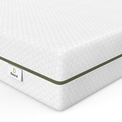 Dourxi Crib Mattress, Dual-Sided Comfort Baby and Toddler Mattress with Gel Memory Foam and Removable Cover, Fits Standard Size Cribs and Toddler Bed, 52x27.5x5.5 inches
