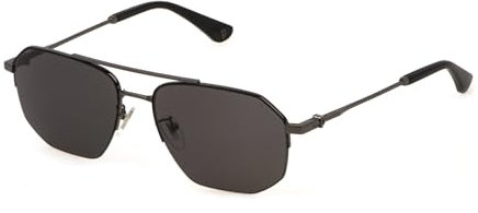 POLICE Herren SPLN39 Sonnenbrille, Gun W/MATT Black Parts