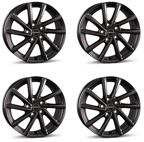 4x Borbet Felgen V 7.0x19 ET45 5x114.3 mistral anthracite glossy kompatibel mit Hyundai Kona Tucson