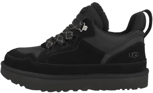 UGG Men's Lowmel Sneaker, Black, 10