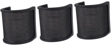 UPKOCH 3pcs Microphone Windscreen Noise Reduction Cover Windproof Shield for Recording and Streaming