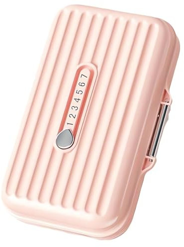 Ptyism Pillendose für Unterwegs Tablettenbox 7 tage für unterwegs（Pink）Reise Pillenbox，Pill Organizer Travel Für Reise und Tägliches Gebrauch usw