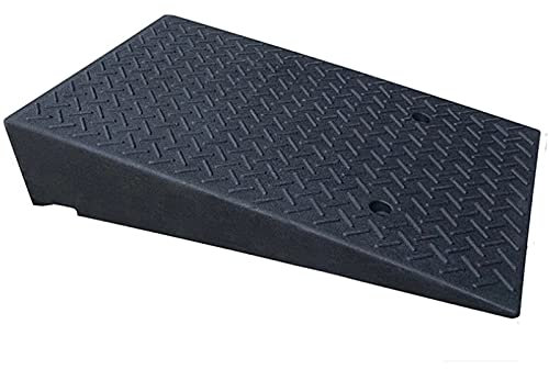 WYRMB Threshold Ramp, Driveway Curb Rubber Ramps, Shed Threshold Loading Dock Ramps, Lawnmower Car Trailer Vehicle Trucks Handtruck Dolly's Atv's, Load 15000kg，Height 19cm/7.5in