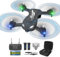 Wipkviey T26 Dron con Cámara 1080P HD - C0 Drone Profesional para Niños y Principiantes Transmisión FPV, Con 2 Baterías y Bolsa Portátil,Con Video WiFi en Vivo Quadcopter RC con 2 Baterías 26 Mins