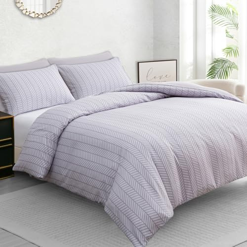 Pamposh Single Duvet Cover Set – Brushed Microfiber Reversible Duvet Cover Single - Hypoallergenic Bedding Set - Ultrasoft Single Duvet Set with Zipper Closure