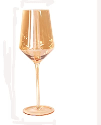 KXQYIKYI Bicchieri Bicchiere da vino rosso ambra Opera d'arte Cristallo ultrasottile Calice bordeaux Bordeaux Coppa da degustazione Festa di nozze Coppa flute da champagne