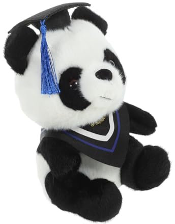 Generico Dottore Di Ricerca Panda Orso Coniglietto Giocattoli Giocattolo Del Panda Di Laurea Del Fumetto Orsetto Di Laurea Imbottito Giocattolo Panda Con Cappello Da Laurea Peluche Blue