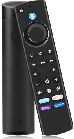 Ersatz-Sprachfernbedienung mit Sprachfunktion, passend für AMZ Smart TV Stick (4K, 2. Generation, 3. Generation, Life), für AMZ Smart TV Cube (1. Generation, 2. Generation, 3. Gen), AMZ/Pioneer