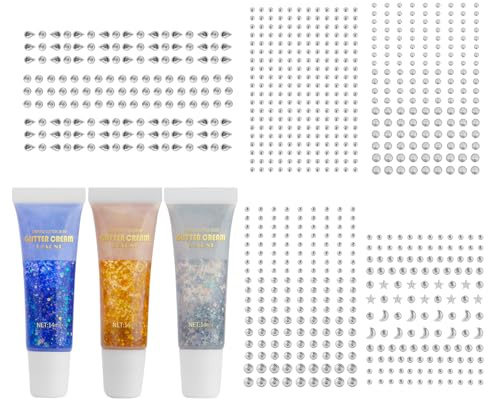 3pcs Glitzer Schminke Gesicht,Gesichtsglitzer,Glitzer Schminke Gesicht,Gesichtsglitzer,1066 Stück Glitzer Schminke Gesicht