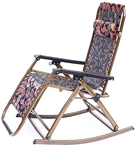 Generisch Leichte Liegestühle mit Schwerelosigkeitseffekt, zusammenklappbare Liegestühle für den Garten, Terrassen-Liegestühle, Strandstühle, Garten-Liegestühle (Farbe, Größe: Größe