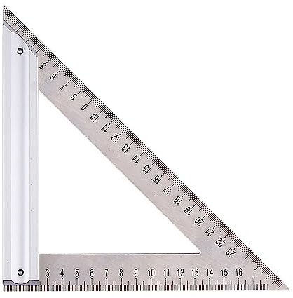 Carpentry Woodworking 90 Degree-Protractor 120mm/180mm Triangle Ruler Measuring Tool Measurement Metal Angle Ruler