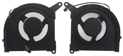 Ventilateur de Refroidissement for processeur et Carte Graphique d'ordinateur Portable, 12 V CC, 1 A, 4 Broches, Compatible avec GIGABYTE, Aero, 16, 17, YE5, XE5, RP86YE et RP87YE5(CPU GPU Fan)