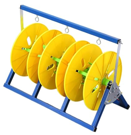 Cable Reel Holder And Dispenser,Heavy-Duty Folding Wire Spool Rack, 3/4 Reel Cable Holder, Floor Dispenser for Electrical Wire, Ideal for Industrial & Retail Use (Holds 3 Reels)