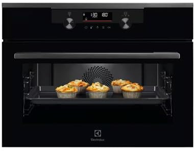 KVDDP46WH - Forno da Incasso Elettrico Ventilato Multifunzione con Grill Cottura a Vapore 45 Litri Wifi Nero Classe Energetica A+