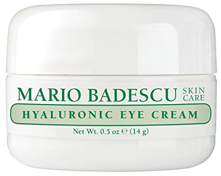 Mario Badescu Hyaluronic Eye Cream Anti Aging for All Skin Types, Under Eye Cream for Dark Circles and Puffiness, Formulated with Hyaluronic Acid & Glycerin, 0.5 Ounce