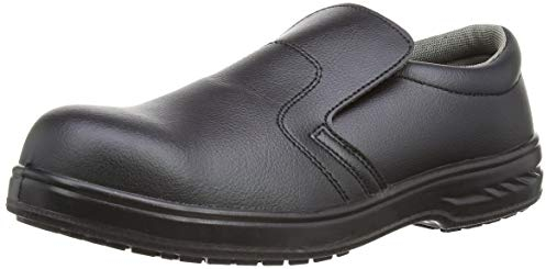 Portwest Homme Steelite Slip On Safety Shoe S2 cuisinier boucher charcutier > chaussures de cuisine, Noir, 41 EU