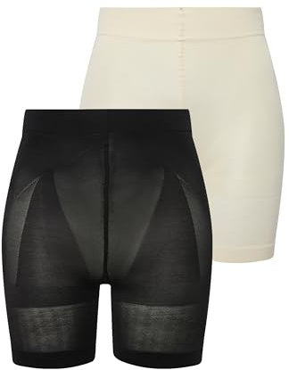 Ulla Popken Panty, Braguitas Moldeadoras para Mujer, Multicolor (Mehrfarbig 90), 48, Pack de 2