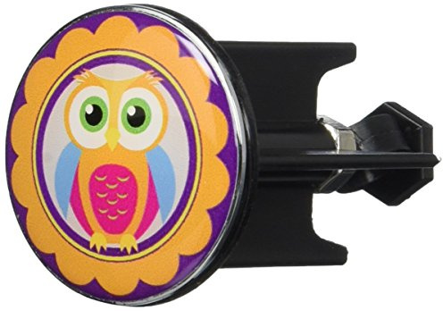 WENKO 21625500 Waschbeckenstöpsel Pluggy Eule Hedwig Abfluss-Stopfen, für alle handelsüblichen Abflüsse, Kunststoff, Mehrfarbig, 4 x 4 x 6,9 cm
