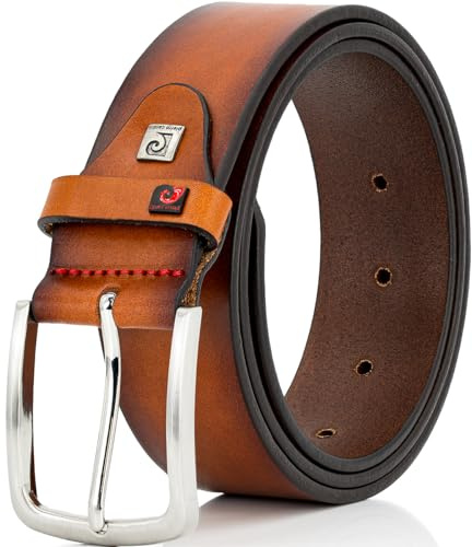 Pierre Cardin 40 mm Vollrindleder cognac, Farbe/Color:braun, Size US/EU:Bundweite 100 cm Gesamtlänge 115 cm W 39.5 XL
