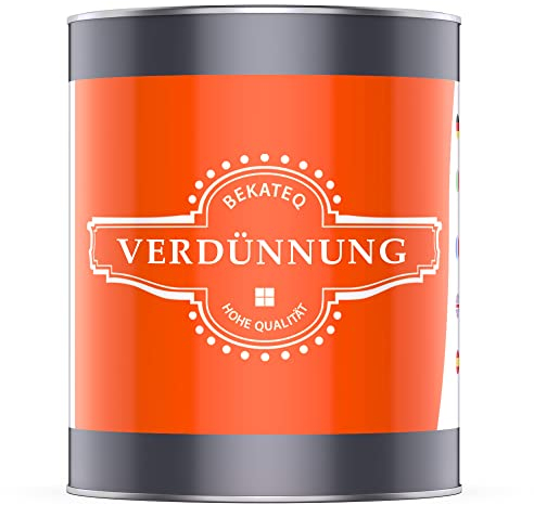 BEKATEQ Verdünnung 1l für Chlorkautschukfarbe Poolfarbe PVC, Chlorkautschuk Farbe, Epoxidharzverdünner, Epoxyverdünnung Verdünner Resin Harz Epoxidharz LS-520