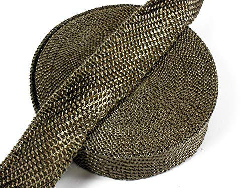 1016122 Ruban de protection thermique en titane pour collecteur d'échappement 10 m x 30 mm