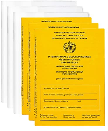 Impfpass Impfausweis mit Hülle Schutzhülle [3 Stück] Impfbuch mit hochwertiger Ausweishülle