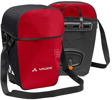 VAUDE Aqua Back Pro - Fahrradtasche - 2 Hinterradtaschen (2x24 Liter) in rot - wasserdicht, einfache Befestigung - Made in Germany