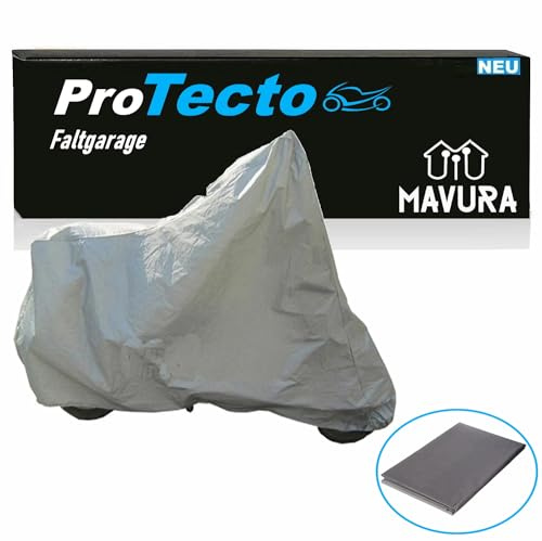 ProTecto Motorradabdeckung Motorradgarage Motorradschutzhülle (Motorradplane Motorradhülle Motorrad Roller Schutzhülle), Abdeckplane Hülle Plane Abdeckung Cover Garage wasserdicht