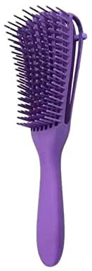 Brosse Demelante Cheveux Crepus,Brosse Démêlante pour Cheveux Afro-américains/africains Texturés Crépus Ondulés/Bouclés/Frisés/Humides/Secs/Huile/épais/longs,Démêlante,Brosse à Cheveux Crépus(Violet)