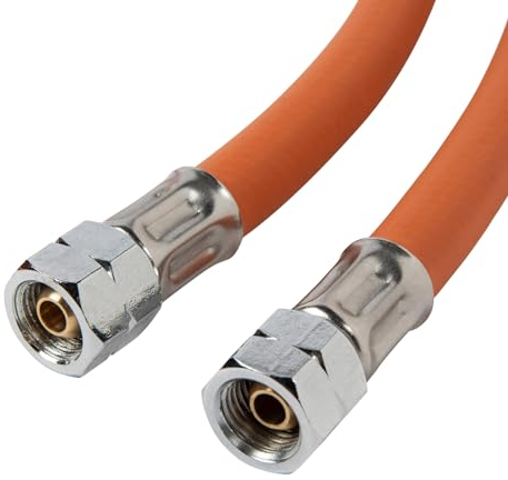 Gasschlauch 5m 500cm 2 x 1/4 Linksgewinde Winterfest -30° Propan Butan 2025 Gummi