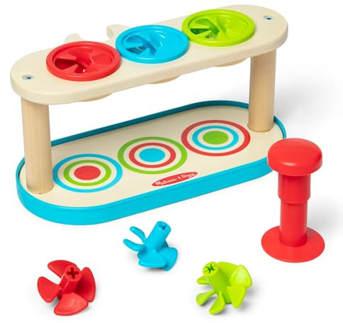 Melissa & Doug Trottole Abbina e Spingi Giocattolo per lo Sviluppo di Bambini e Bambine da 2 Anni in su - Certificato FSC - Certificati FSC