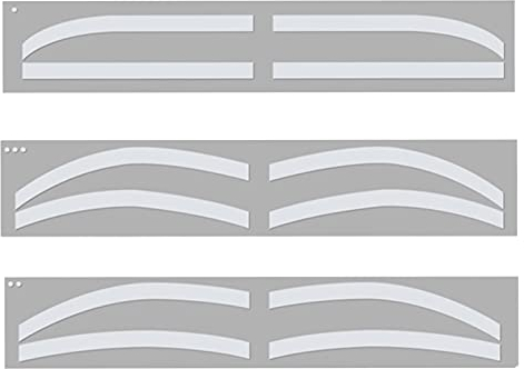 Adesivi Stencil per Mascara, 6 Paia di Adesivi Ausiliari per Tatuaggi per Sopracciglia Usa e Getta, Stencil per Sopracciglia Autoadesivo, Facile Usare, Igienico