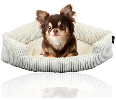 Rohrschneider XXL Cord Eck-Hundebett für große Hunde (1 45x63cm)