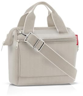 reisenthel Allrounder Cross Herringbone Sand – Kleine Crossbody Bag mit abnehmbarem und verstellbarem Schultergurt – Aus wasserabweisendem Material