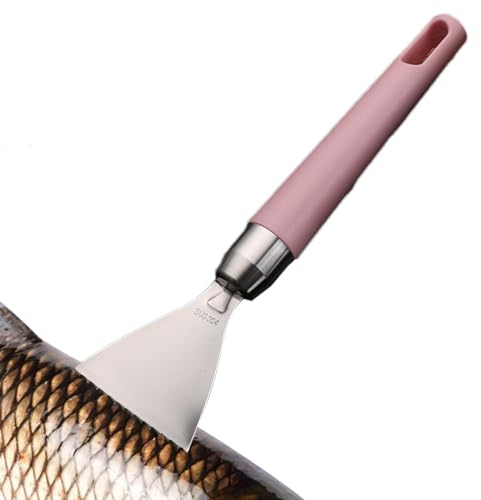 Disincrostante di pesce – Scaglie di pesce in acciaio inossidabile | Spazzolino per decalcificazione pesce robusto con manico ergonomico, strumenti per decalcificare il pesce a denti , Scaler per